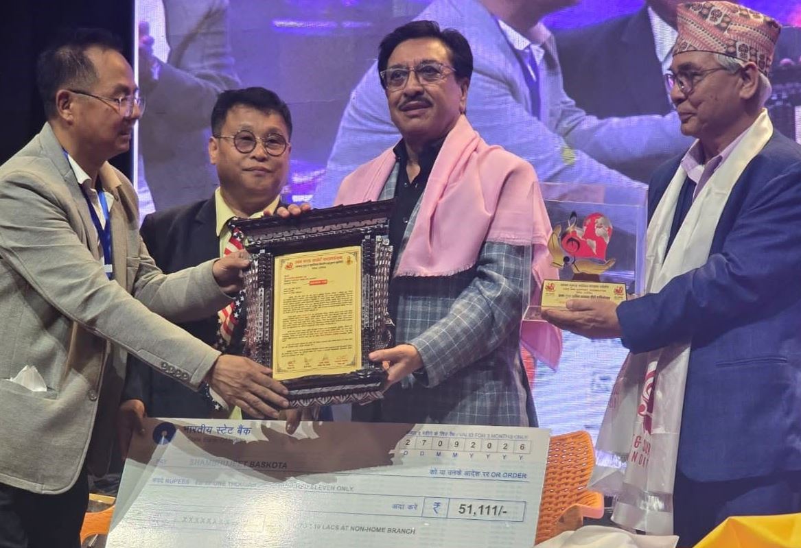 अम्बर गुरुङ स्मृति सङ्गीत पुरस्कार शम्भुजीत बास्कोटलाई