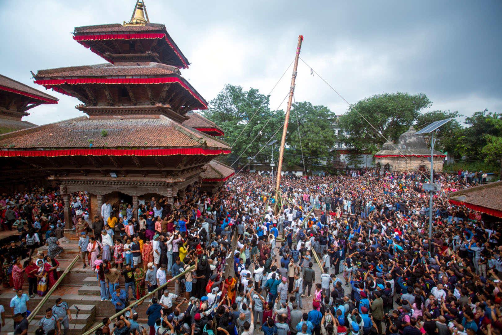 इन्द्रध्वजोत्थानसँगै विधिवत् रुपमा इन्द्रजात्रा सुरु